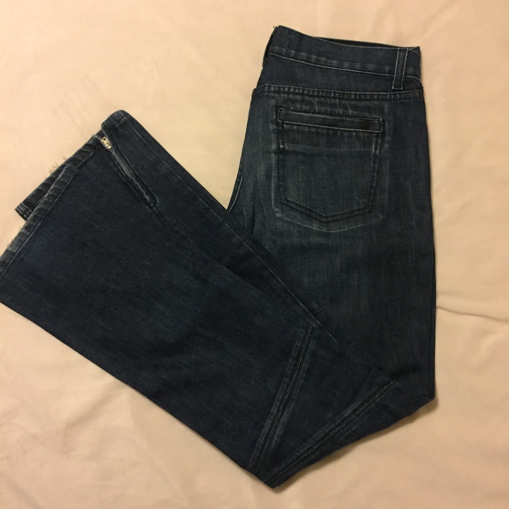 Habitual Dark Wash Zipper Ankle Skinny Jeans 30/31